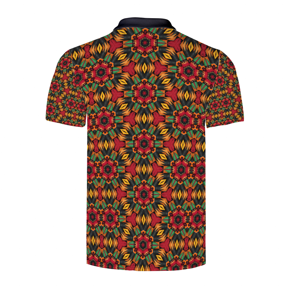 Men's Custom  Black Classic Polo Shirt Tees