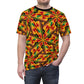 Men's Vibrant African Kente Geometric All-Over Print Shirt