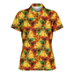 Women's Vibrant Autumn Kaleidoscope Polyester Polo Shirt
