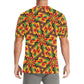 Men's Vibrant African Kente Geometric All-Over Print All Over Print Crew Neck T-Shirt