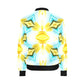 Women's Vibrant Kaleidoscope Geo Pattern All-Over Print Bomber Jacket for Women