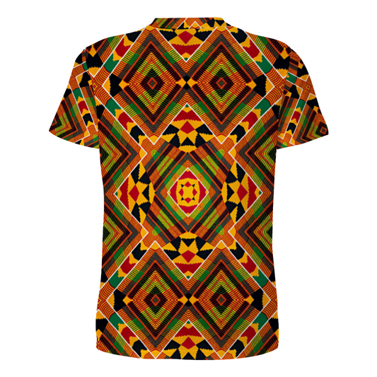 Men's Custom All Print Round Neck Short Sleeve T-Shirt
