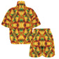 Women’s Vibrant Autumn Kaleidoscope Pattern All Over Print Windbreaker Short Set
