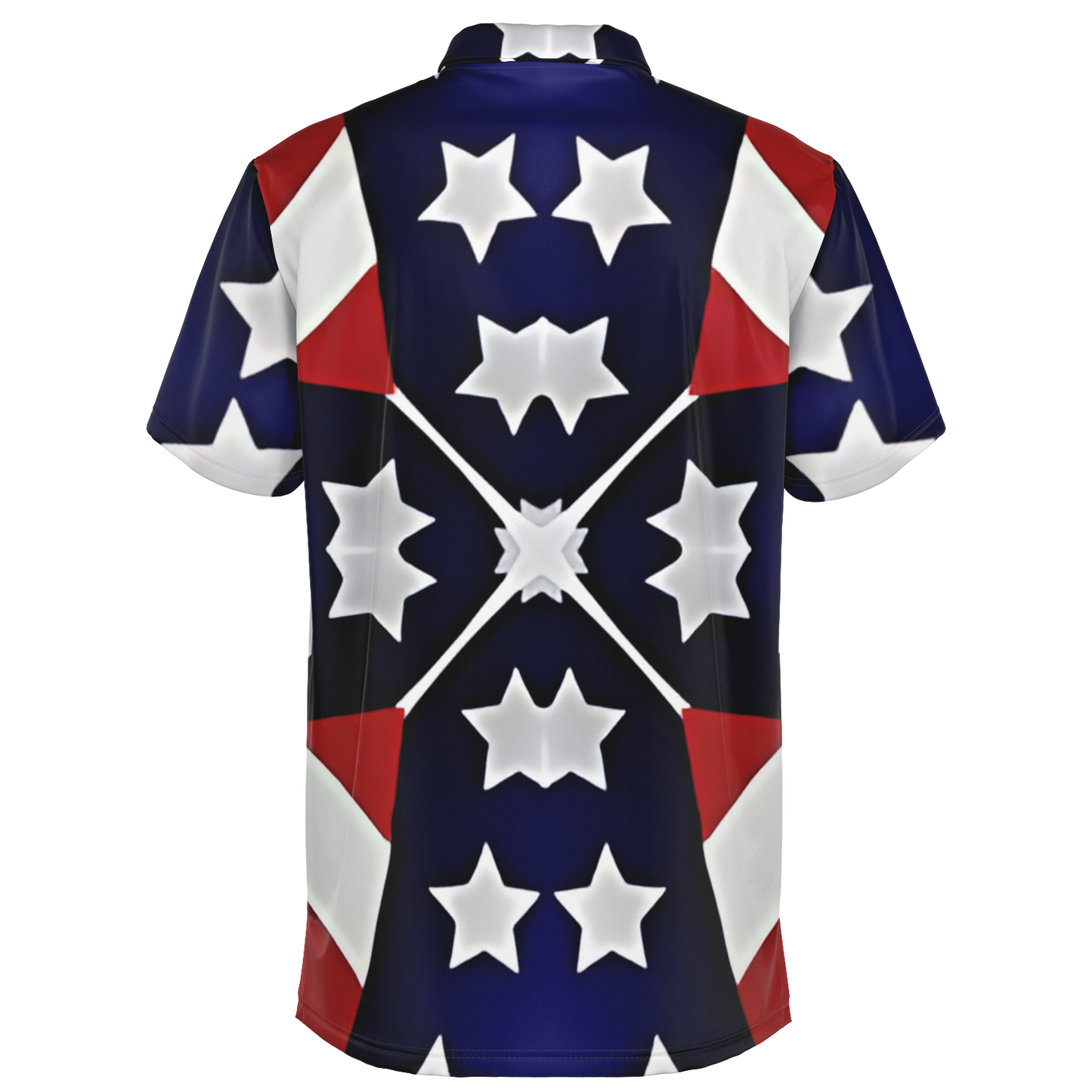Men's Patriotic Star Flag Polo Shirt