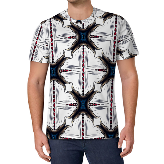 Men's Custom All Print Round Neck Short Sleeve T-Shirt