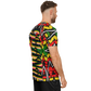 Men's Ghana Flag & Black Star Pattern All-Over Print Soccer Jersey