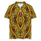 Men's Bold African Kente Inspired Pattern All-Over Print Zip-Up Polo Set