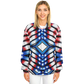 Women's American Flag Pattern All-Over Print Baseball Jacket
