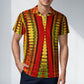 Men's Red Bold Tribal Pattern All-Over Print  Premium Ice Silk Polo Shirt