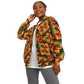 Women's Vibrant African Kente Geometric All-Over Print Baseball Jacket