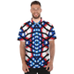 Men's American Flag Pattern All-Over Print Polo Shirt