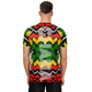 Men's Ghana Flag & Black Star Pattern All-Over Print Soccer Jersey