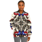 Women's Patriotic Star Kaleidoscope Pattern All-Over Print Baseball Jacket