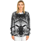 Women's Monochrome Kaleidoscope Pattern Men's All Over Print Baseball Jacket