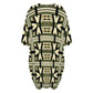 Women's Geometric Olive Green Tribal Pattern All Over Print Oversized T- Shirt Loungewear