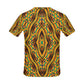 Men's Bold African Kente Inspired Pattern All-Over Print All Over Print Crew Neck T-Shirt