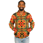 Men's Vibrant African Kente-Inspired Pattern All-Over Print Baseball Jacket