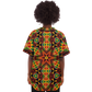 Women's African Kente Geometric Star Pattern All-Over Print Baseball Jersey