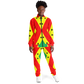 Women's Red Yellow Green Black Stars Pride Flag Track Jacket and Pants