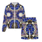 Men's Kaleidoscope Star Pattern All-Over Print Lightweight Sun Hoodie & Shorts Set