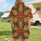 Women’s African Kente Geometric Star Pattern All-Over Print Windbreaker Short Set