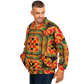 Men's Vibrant African Kente-Inspired Pattern All-Over Print Baseball Jacket