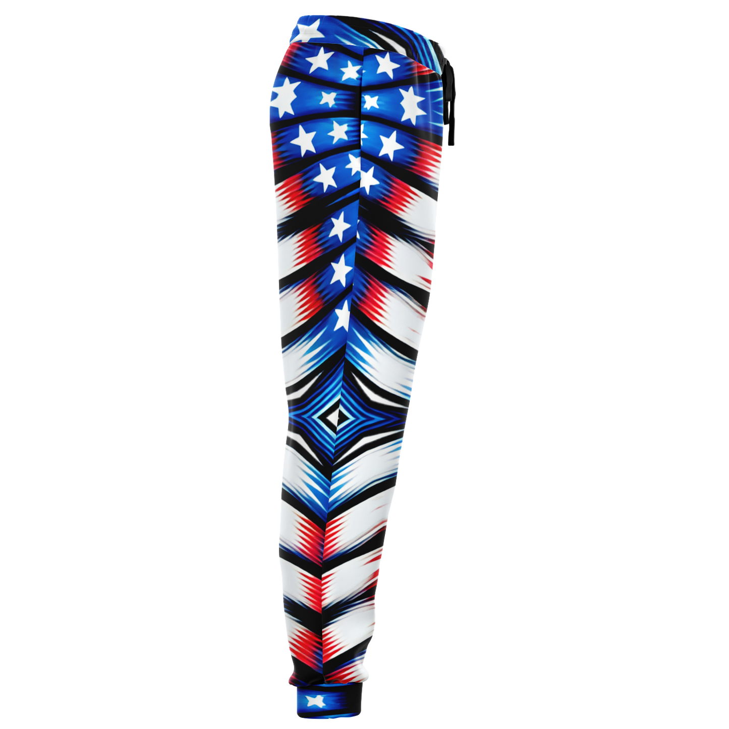 Men's American Flag Pattern All-Over Print Athletic Jogger