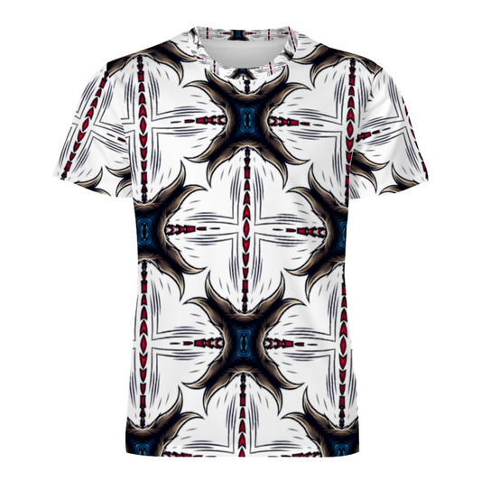 Men's Custom All Print Round Neck Short Sleeve T-Shirt