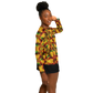 Women's Vibrant Autumn Kaleidoscope Pattern All Over Print Long Sleeve Performance Shirt