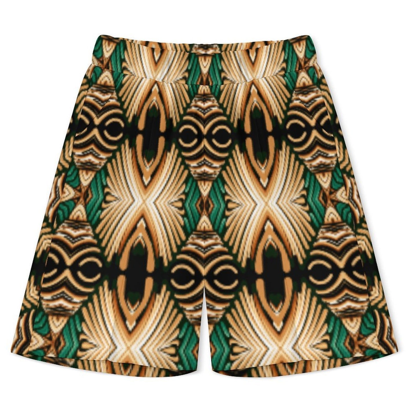 Men's Tribal Geometric All over Print Zip-Up Polo Set