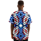 Men's American Flag Pattern All-Over Print Baseball Jacket