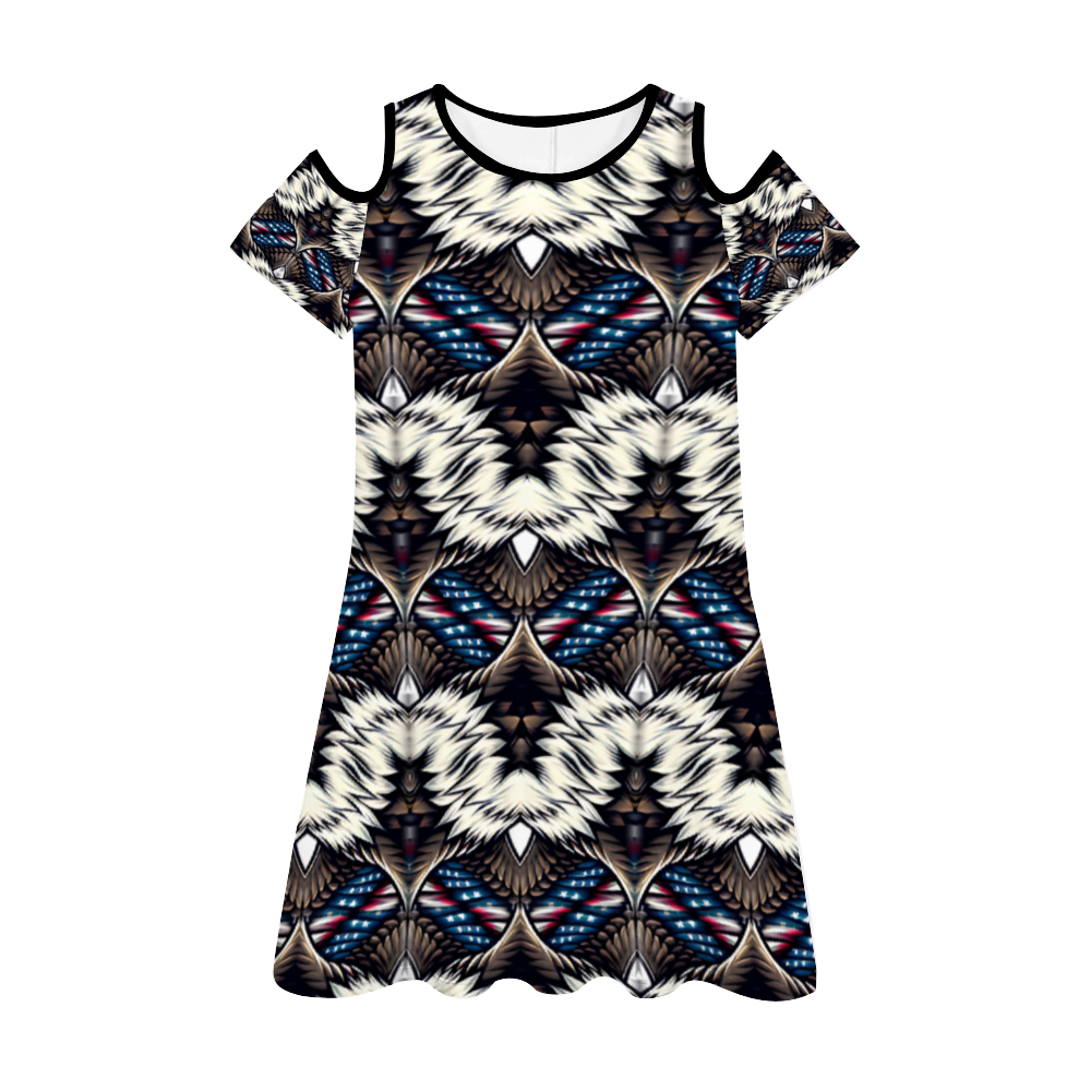 Women's Round Neck Sexy Off The Shoulder Short Dress