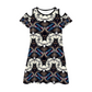 Women's Round Neck Sexy Off The Shoulder Short Dress