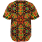 Men's African Kente Geometric Star Pattern All-Over Print Baseball Jersey