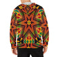 Men's African Kente Geometric Star Pattern All-Over Print Fleece Full-Zip Hoodie