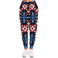 Women's Red White Blue Geometric Pattern All-Over Print Athletic Jogger