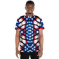 Men's American Flag Pattern All-Over Print Polo Shirt