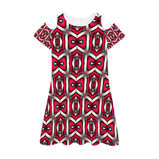 Women's Round Neck Sexy Off The Shoulder Short Dress