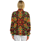 Women's African Kente Geometric Star Pattern All-Over Print Baseball Jacket