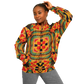 Women's Vibrant African Kente-Inspired Pattern All-Over Print Baseball Jacket