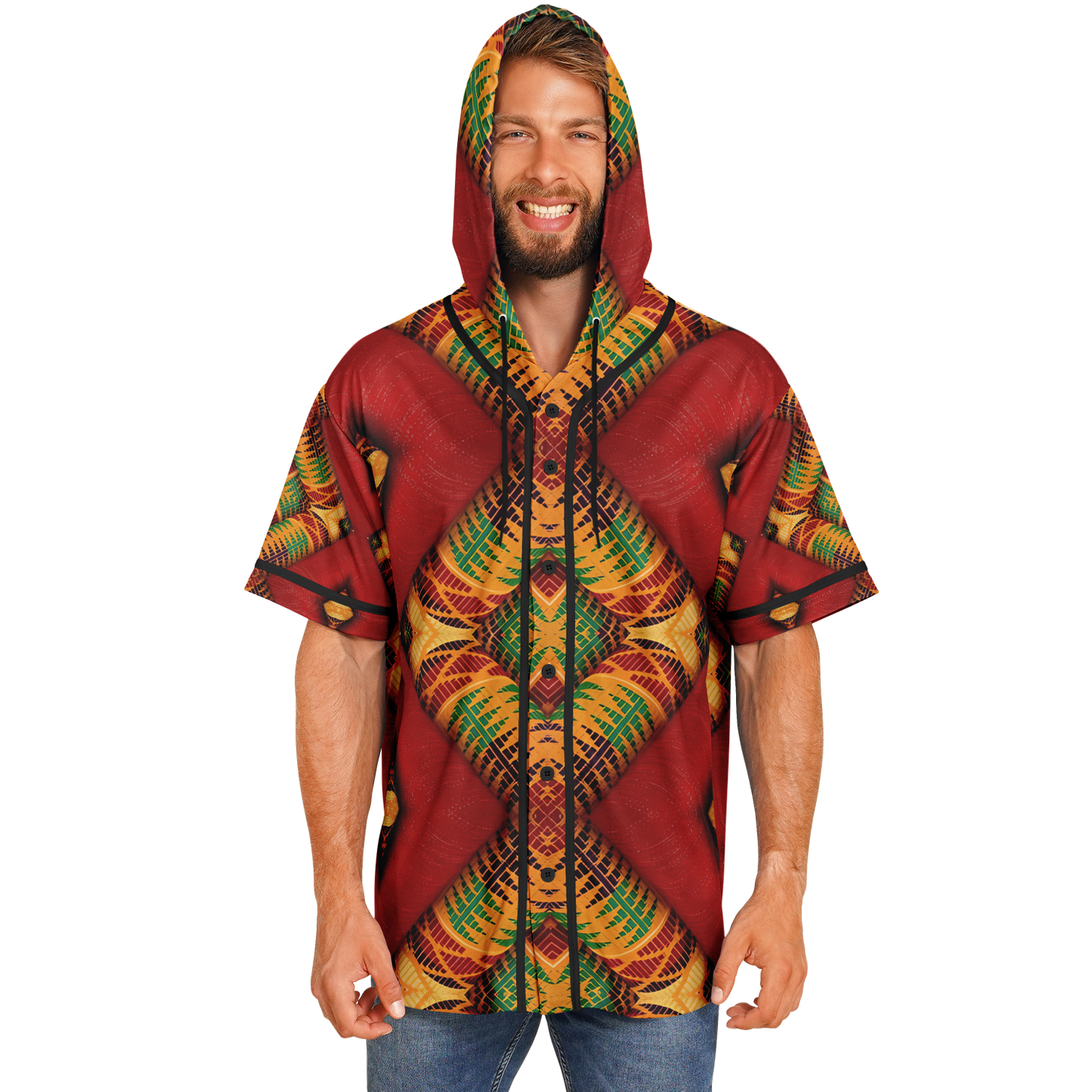 Men's Hooded Baseball Jersey