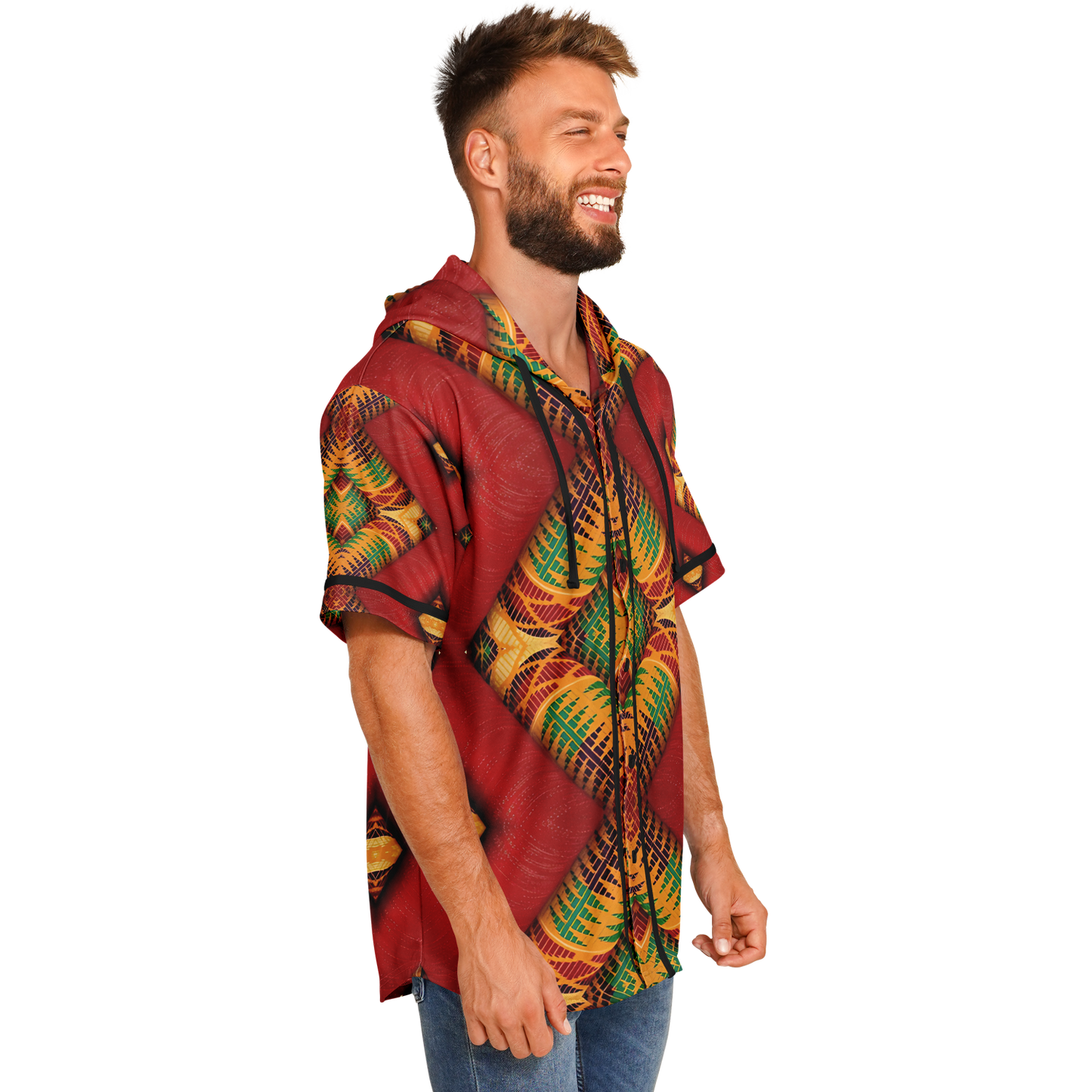 Men's Hooded Baseball Jersey