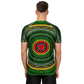 Men's Green Striped with Vibrant Accent Pattern All Over print Men's Soccer Jersey