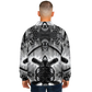 Men's Monochrome Kaleidoscope Pattern Men's All Over Print Baseball Jacket