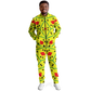 Men's Red Yellow Green Black Stars Track Jacket and Pants