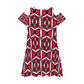 Women's Round Neck Sexy Off The Shoulder Short Dress