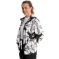 Women's Abstract Symmetry Pattern Polyester Track Jacket