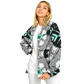 Women's Kaleidoscope Geometric Pattern All Over Print Baseball Jacket