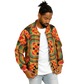 Men's Vibrant African Kente-Inspired Pattern All-Over Print Baseball Jacket