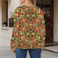 Women's Bold Tribal Kaleidoscope Pattern All Over Print Crew Neck Sweater
